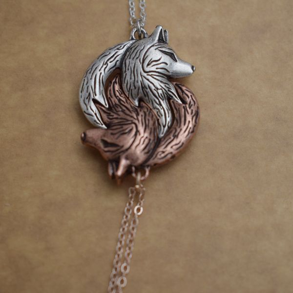 sanlan 12pcs wolf yin yang necklace his and hers interlocking couple wolf necklace gift, Silver
sanlan 12pcs wolf yin yang necklace his and hers interlocking couple wolf necklace gift, Silver