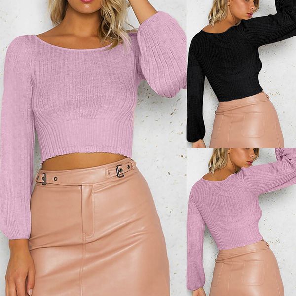 2019 new fashion women autumn winter long sleeve o-neck solid black pink sweater pullover blouse, White;black
2019 new fashion women autumn winter long sleeve o-neck solid black pink sweater pullover blouse, White;black