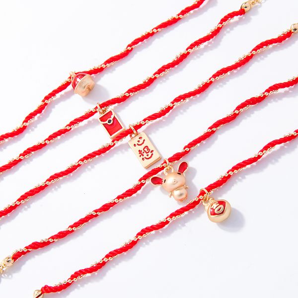 kissme charm bracelet 2020 chinese style red rope gold mouse bracelets for women fashion jewelry wholesale, Silver
kissme charm bracelet 2020 chinese style red rope gold mouse bracelets for women fashion jewelry wholesale, Silver