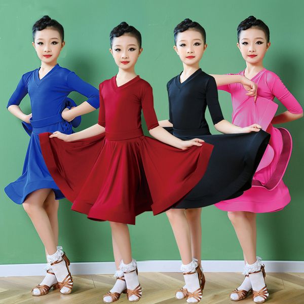 2020 girl latin dance dress child competition latin dancing dress kid fitness children samba rumba girl showing dancing skirts, Black;red
2020 girl latin dance dress child competition latin dancing dress kid fitness children samba rumba girl showing dancing skirts, Black;red