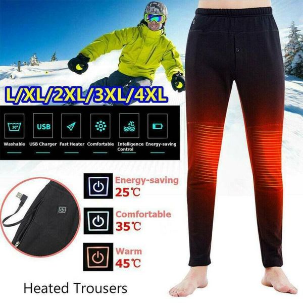 electric heated trousers women men winter outdoor hiking skiing heating trousers slim usb charging heated pants, Black
electric heated trousers women men winter outdoor hiking skiing heating trousers slim usb charging heated pants, Black