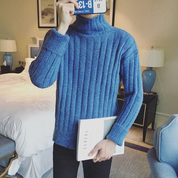 2019 spring men's solid color in warm coats cashmere knitting casual woolen sweaters brand cotton thicken clothes pullover men, White;black
2019 spring men's solid color in warm coats cashmere knitting casual woolen sweaters brand cotton thicken clothes pullover men, White;black