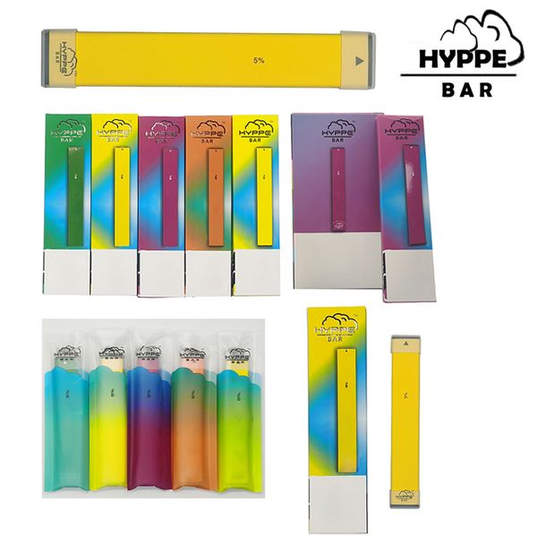 New 5 Colors Hyppe Bars Disposable e Cigarettes Device Pods Starter Kit 280mAh Battery Vape Pen 1.3ml Cartridge Empty Electronic Cigarette
New 5 Colors Hyppe Bars Disposable e Cigarettes Device Pods Starter Kit 280mAh Battery Vape Pen 1.3ml Cartridge Empty Electronic Cigarette