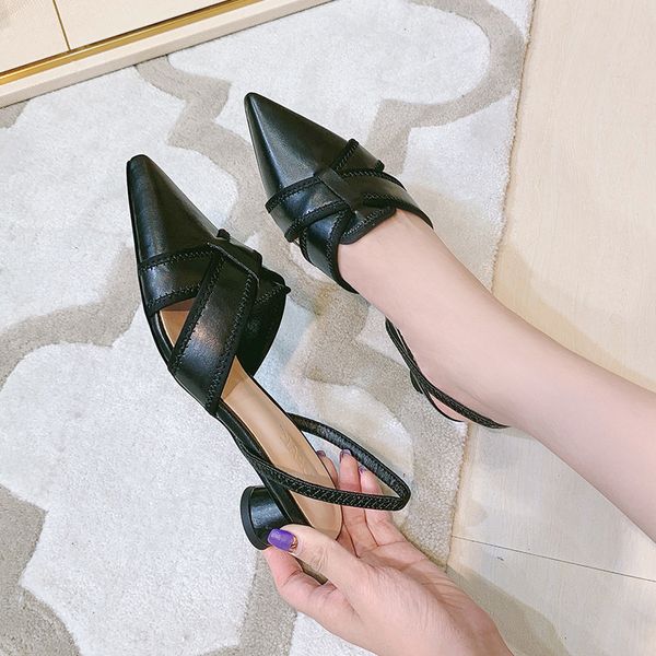 sandals pointy toe hollow out women microfiber closed slipper elastic band crodd-tied strange med high heels sandalias mujer, Black
sandals pointy toe hollow out women microfiber closed slipper elastic band crodd-tied strange med high heels sandalias mujer, Black