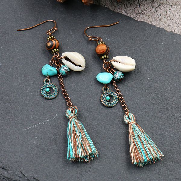 fashion jewerly vintage shell wooden beads tassels dangle earrings handmade earrngs s777, Silver
fashion jewerly vintage shell wooden beads tassels dangle earrings handmade earrngs s777, Silver