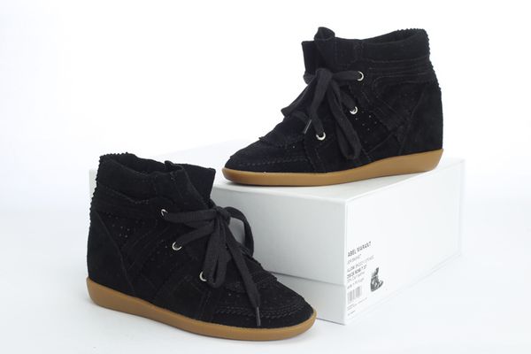 any kind can be customize brand womenisabel suede bekett wedge sneakers marant high genuine leather casual sports shoes ankle boots heel, Black
any kind can be customize brand womenisabel suede bekett wedge sneakers marant high genuine leather casual sports shoes ankle boots heel, Black