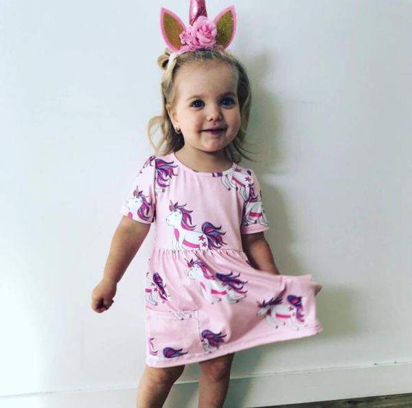 ins girls summer unicorn full print princess dresses infant toddlers pink short sleeved cotton dress tees, Red;yellow
ins girls summer unicorn full print princess dresses infant toddlers pink short sleeved cotton dress tees, Red;yellow