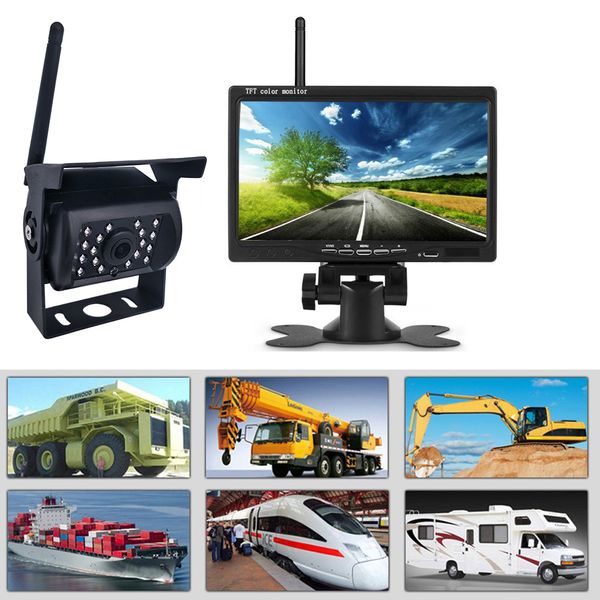 12v-24v 7in car rear view kit backup camera power wireless lcd monitor led ccd parking reversing camera for bus truck motorhome
12v-24v 7in car rear view kit backup camera power wireless lcd monitor led ccd parking reversing camera for bus truck motorhome