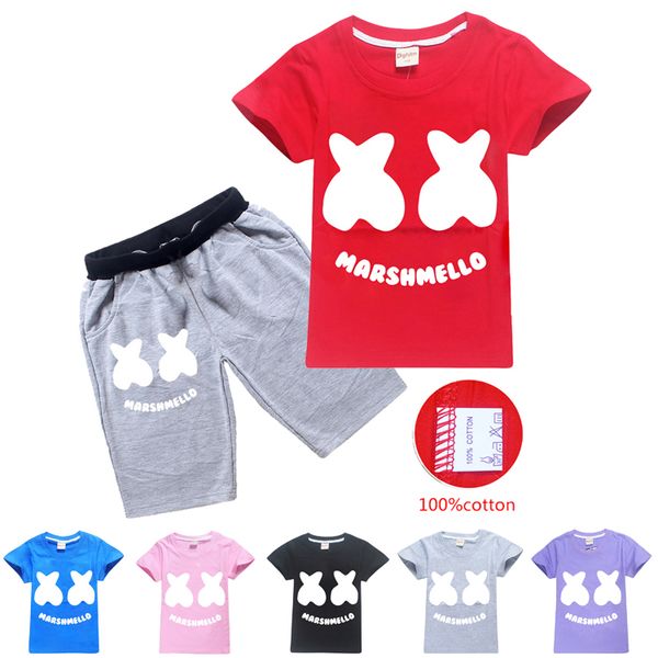 dj marshmello printed kids clothing sets 100% cotton 6-14y boys girls t shirt + pants 2 piece sets kids designer clothes ss75, White
dj marshmello printed kids clothing sets 100% cotton 6-14y boys girls t shirt + pants 2 piece sets kids designer clothes ss75, White