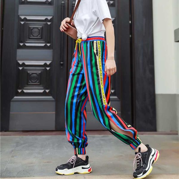 bright color block striped jogger pants street style sweatpants track pants with elastic waist side split women, Black;white
bright color block striped jogger pants street style sweatpants track pants with elastic waist side split women, Black;white