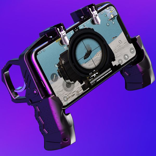 K21 четыре пальца PUBG Game Controller Gamepad Metal Trigger Стрельба Free Fire Геймпад Джойстик для IOS Androi
K21 четыре пальца PUBG Game Controller Gamepad Metal Trigger Стрельба Free Fire Геймпад Джойстик для IOS Androi