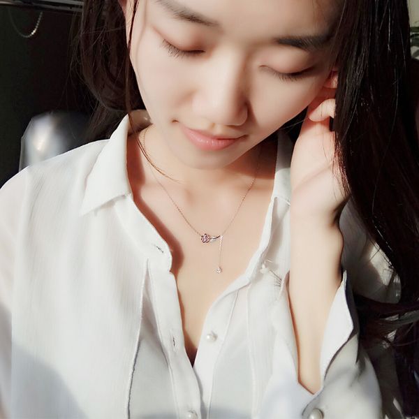 korean new fashion personality rose tassel pendant necklace for women charm elegant silver color flower clavicle chain necklace
korean new fashion personality rose tassel pendant necklace for women charm elegant silver color flower clavicle chain necklace