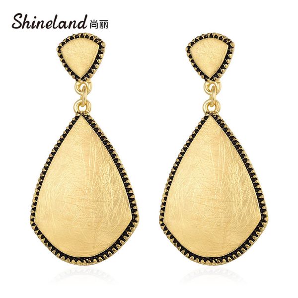 shineland fashion new women's sector drop earrings selling long dangling metal handmade drawing gold color brincos punk, Silver
shineland fashion new women's sector drop earrings selling long dangling metal handmade drawing gold color brincos punk, Silver