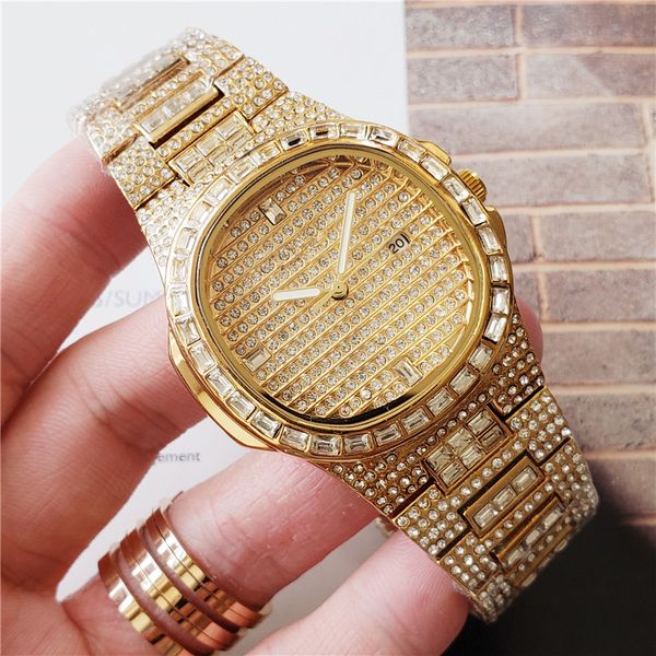 full diamond iced out watches fashion mens classic watch shinning quartz movement mens women party wristwatch gi, Slivery;brown
full diamond iced out watches fashion mens classic watch shinning quartz movement mens women party wristwatch gi, Slivery;brown