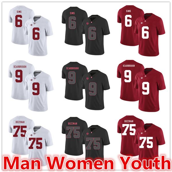 customize ncaa alabama crimson tide football jerseys blake sims 6 bo scarbrough 9 bradley bozeman 75 jersey any name number size s-5xl, Black
customize ncaa alabama crimson tide football jerseys blake sims 6 bo scarbrough 9 bradley bozeman 75 jersey any name number size s-5xl, Black