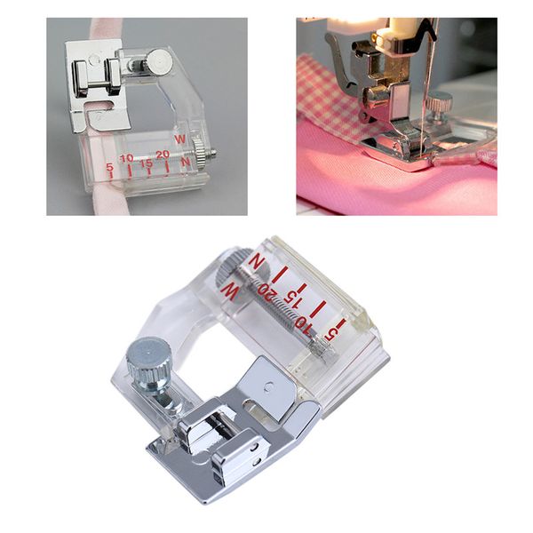 5-20mm ajustable binding snap-on bias binder presser foot for domestic sewing overlapping machine accessories presser foot tools, Black
5-20mm ajustable binding snap-on bias binder presser foot for domestic sewing overlapping machine accessories presser foot tools, Black
