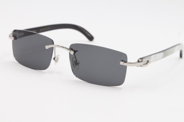 vertical buffalo new style horn genuine rimless frame 8200757 glasses men stripes and white natural sunglasses black size: 56-18-14 lrlc, White;black
vertical buffalo new style horn genuine rimless frame 8200757 glasses men stripes and white natural sunglasses black size: 56-18-14 lrlc, White;black