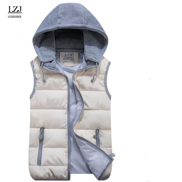 lzj women's autumn and winter vest 2017 slim hooded cotton vest fashion female models down waistcoat warm zipper cap, Black;white
lzj women's autumn and winter vest 2017 slim hooded cotton vest fashion female models down waistcoat warm zipper cap, Black;white