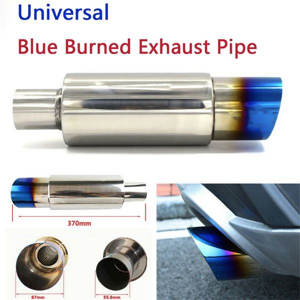 car universal stainless steel rear exhaust pipe square muffler tail throat muffler tip pipe 370mm roasted blue
car universal stainless steel rear exhaust pipe square muffler tail throat muffler tip pipe 370mm roasted blue