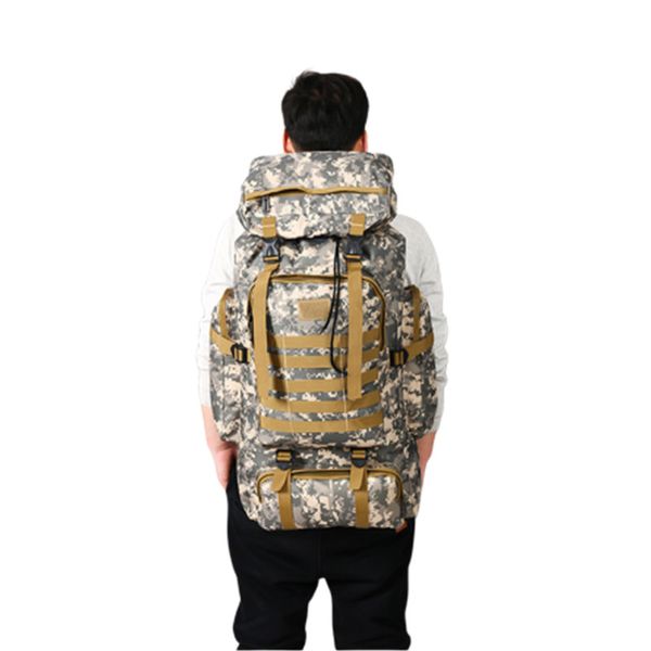 80l large capacity outdoor bag tactical camouflage backpack softback camping hiking bag water resistance with magic tape
80l large capacity outdoor bag tactical camouflage backpack softback camping hiking bag water resistance with magic tape