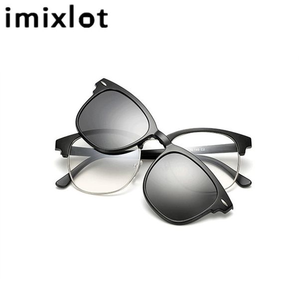 imixlot 5pcs magnetic clip sunglasses women glasses polarized eyeglasses myopia optical reading frame with package mx200619, White;black
imixlot 5pcs magnetic clip sunglasses women glasses polarized eyeglasses myopia optical reading frame with package mx200619, White;black