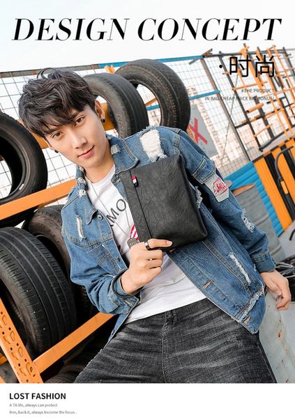 2019 new men's hand bag casual hand clutch envelope korean handbag small
2019 new men's hand bag casual hand clutch envelope korean handbag small