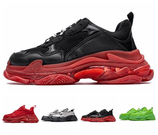 2019 new paris triple s sneakers crystal transparent green red silver shoes mens womens designer casual shoe speed trainers 36-45, Black
2019 new paris triple s sneakers crystal transparent green red silver shoes mens womens designer casual shoe speed trainers 36-45, Black