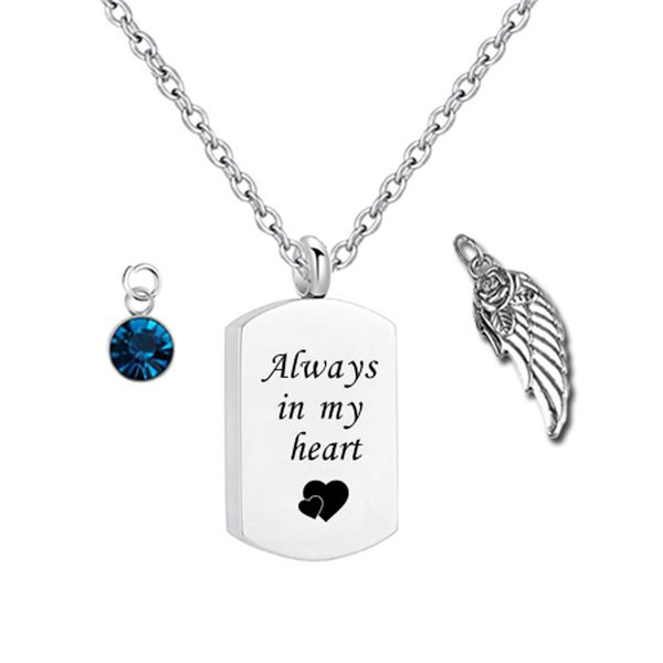 cremation jewelry always in my heart urn necklace ashes keepsake pendant square necklace birthstone, Silver
cremation jewelry always in my heart urn necklace ashes keepsake pendant square necklace birthstone, Silver