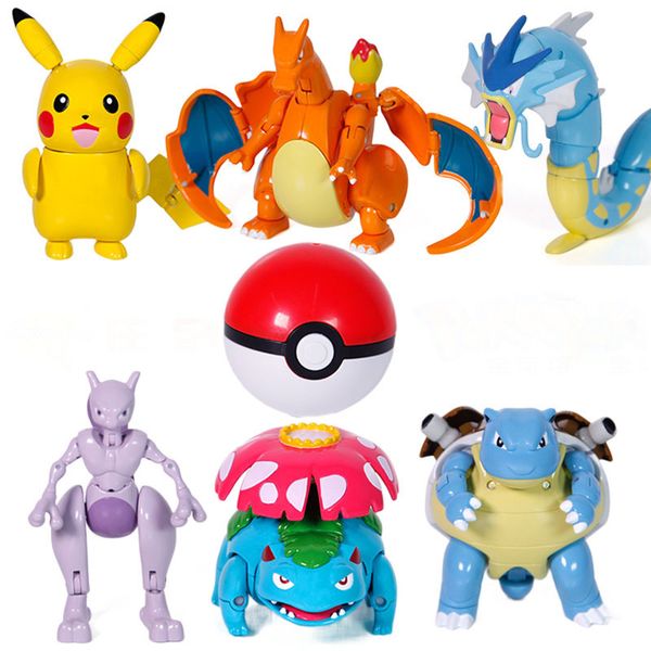 new 6 styles blastoise venusaur charizard gyarados mewtwo with ball transformation pkm figure toys gifts for children t200117
new 6 styles blastoise venusaur charizard gyarados mewtwo with ball transformation pkm figure toys gifts for children t200117