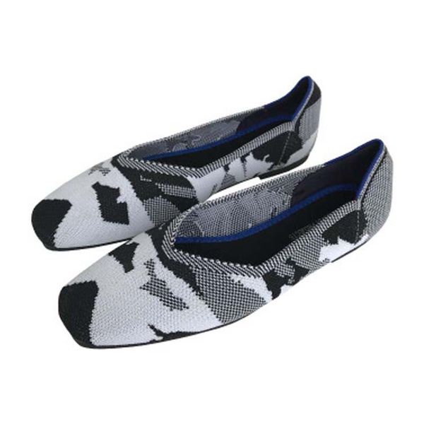a32 women's flat soft shoes ballet shoes breathable knit square toe moccasin pregnant women casual driving, Black
a32 women's flat soft shoes ballet shoes breathable knit square toe moccasin pregnant women casual driving, Black