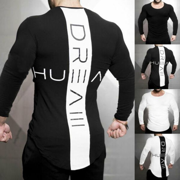 мужская мода slim fit o шеи длинного рукава muscle tee футболка casual топы блузка, White;black
мужская мода slim fit o шеи длинного рукава muscle tee футболка casual топы блузка, White;black