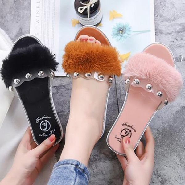 new home furry summer women sandals non-slip casual sandals flat beach slippers shoes women slip on female faux fur shoes xx315, Black
new home furry summer women sandals non-slip casual sandals flat beach slippers shoes women slip on female faux fur shoes xx315, Black