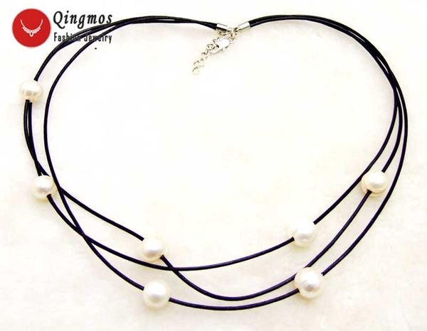 qingmos natural freshwater white pearl pendant necklace for women with 10-11mm potato pearl necklace 3 strands 19-21" chokers, Silver
qingmos natural freshwater white pearl pendant necklace for women with 10-11mm potato pearl necklace 3 strands 19-21" chokers, Silver