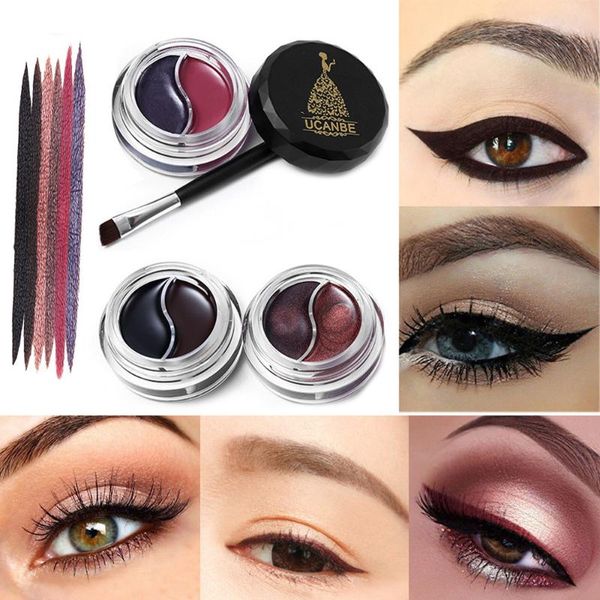 eyeliner waterproof two color eyeliner gel eye makeup eye liner cream with brush kit maquiagem profissional completa delineador
eyeliner waterproof two color eyeliner gel eye makeup eye liner cream with brush kit maquiagem profissional completa delineador