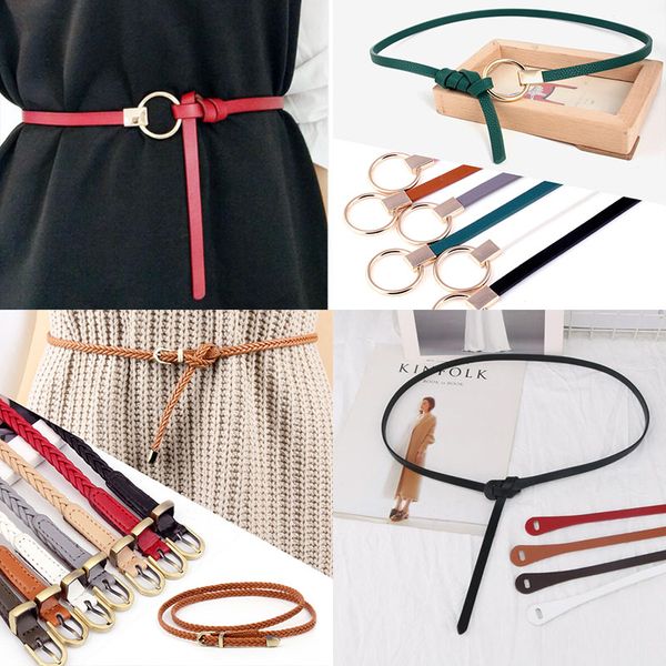 women pu leather belt candy color thin skinny waistband adjustable belts simple solid color ladies thin belt, Black;brown
women pu leather belt candy color thin skinny waistband adjustable belts simple solid color ladies thin belt, Black;brown