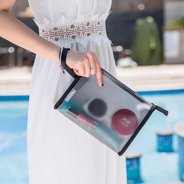 make up case portable clear waterproof bag travel cosmetic storage bag pvc mesh lazy sundries pouch storage organizer
make up case portable clear waterproof bag travel cosmetic storage bag pvc mesh lazy sundries pouch storage organizer