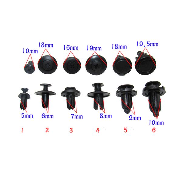 18pcs mixed 5mm 6mm 7mm 8mm 9mm 10mm universal plastic fastener clip for car bumper fender screw rivet buckle
18pcs mixed 5mm 6mm 7mm 8mm 9mm 10mm universal plastic fastener clip for car bumper fender screw rivet buckle