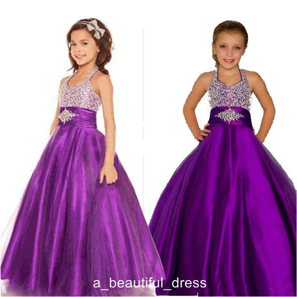 purple girls pageant dresses halter puffy tulle satin little girls party dresses custom made pageant dresses for teens fg1337, White;red
purple girls pageant dresses halter puffy tulle satin little girls party dresses custom made pageant dresses for teens fg1337, White;red