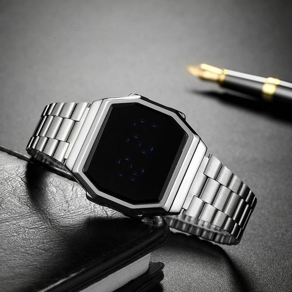 2020 fashion retro vintage gold watches men women sport electronic digital watch led light dress wristwatch relogio masculino, Slivery;brown
2020 fashion retro vintage gold watches men women sport electronic digital watch led light dress wristwatch relogio masculino, Slivery;brown