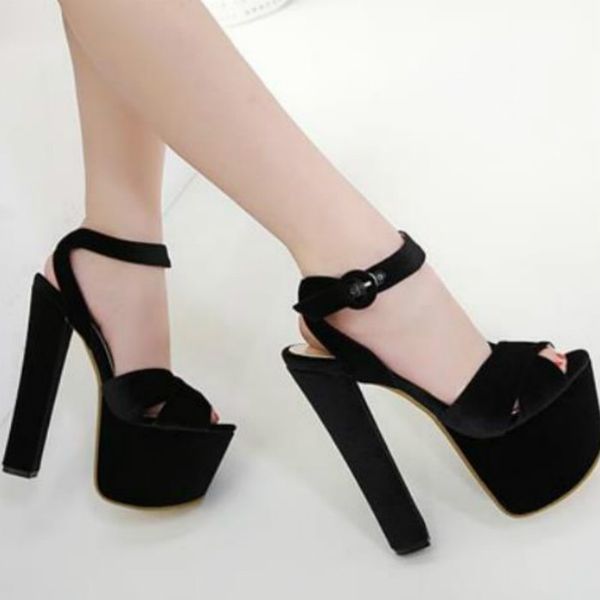 summer 2019 new fashion versatile buckle fish head women's shoes chunky heels high-heeled cross-strap ultra high heel sandals 34 to 40, Black
summer 2019 new fashion versatile buckle fish head women's shoes chunky heels high-heeled cross-strap ultra high heel sandals 34 to 40, Black