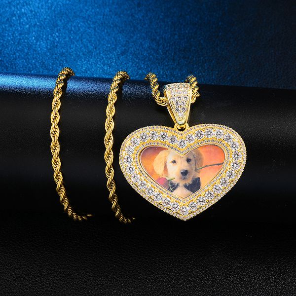 us7 bling custom made p love heart necklace&pendant with tennis chain cubic zircon hip hop jewelry for man women, Silver
us7 bling custom made p love heart necklace&pendant with tennis chain cubic zircon hip hop jewelry for man women, Silver
