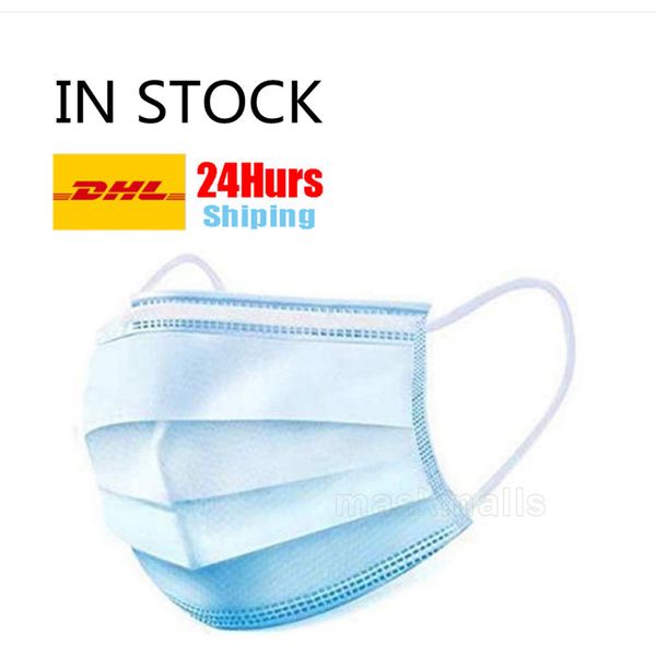 ship in 24 hours)protective mask reusable respirator mask 100pcs profession mask for bacterial