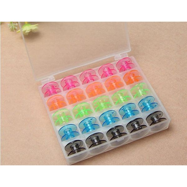 colorful 25 grid clear storage case box with 25pcs empty colorful bobbins spool for brother janome singer elna sewing machine, Black
colorful 25 grid clear storage case box with 25pcs empty colorful bobbins spool for brother janome singer elna sewing machine, Black