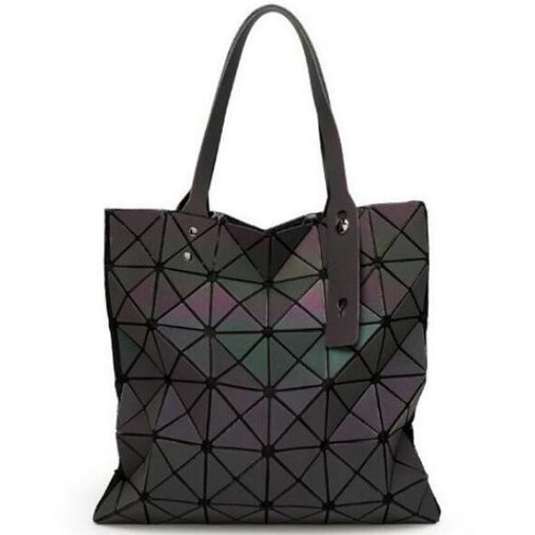 2018 women luminous handbag female folded ladies geometric plaid bag fashion casual tote women handbag shoulder bag bao
2018 women luminous handbag female folded ladies geometric plaid bag fashion casual tote women handbag shoulder bag bao