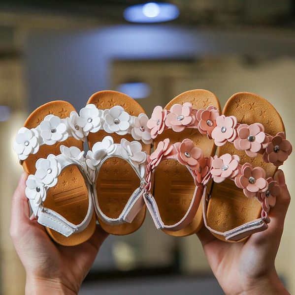 summer girls cute flower sandals shoes kids fashion leather sandals children beach size 21-30, Black;red
summer girls cute flower sandals shoes kids fashion leather sandals children beach size 21-30, Black;red