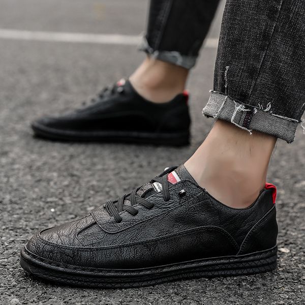2020 men designer sneakers black leather shoes for mens comfortable young boy casual shoes handmade men casual
2020 men designer sneakers black leather shoes for mens comfortable young boy casual shoes handmade men casual