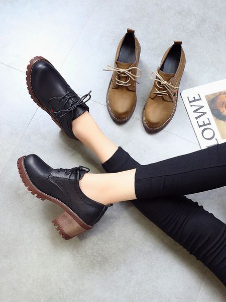 bullock business women's casual shoes british style party night club wear leather shoes block-heeled boots, Black
bullock business women's casual shoes british style party night club wear leather shoes block-heeled boots, Black