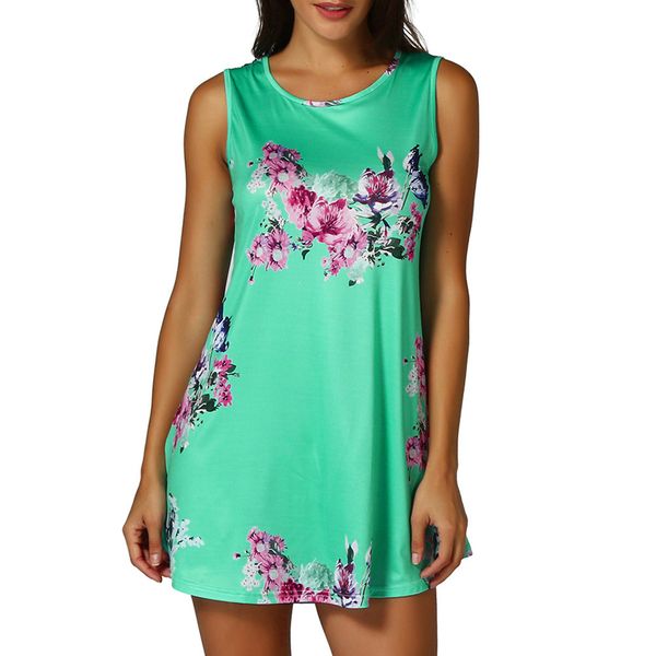 summer ladies floral print sleeveless round neck collar tank tunic feminist in black blue green pink navy pink, White
summer ladies floral print sleeveless round neck collar tank tunic feminist in black blue green pink navy pink, White