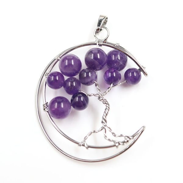 10 pcs crescent moon amethyst stone pendant tree of life opalite opal silver plated wire wrap jewelr
10 pcs crescent moon amethyst stone pendant tree of life opalite opal silver plated wire wrap jewelr
