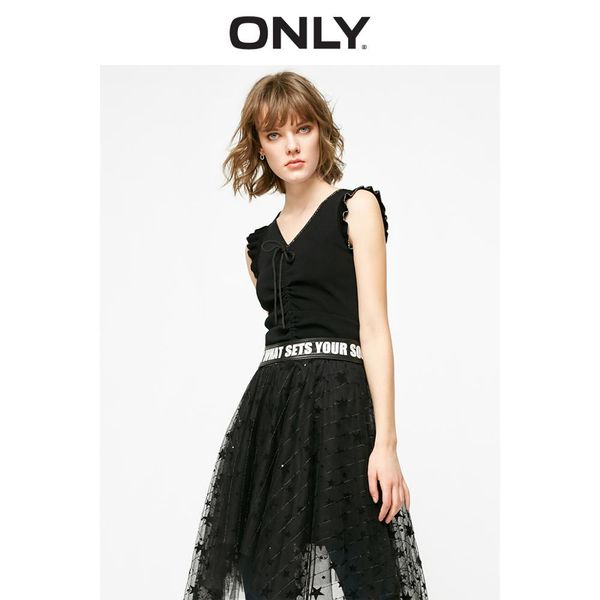 only2019 summer new chic drawstring light vest sweater | 119124549, Black;white
only2019 summer new chic drawstring light vest sweater | 119124549, Black;white